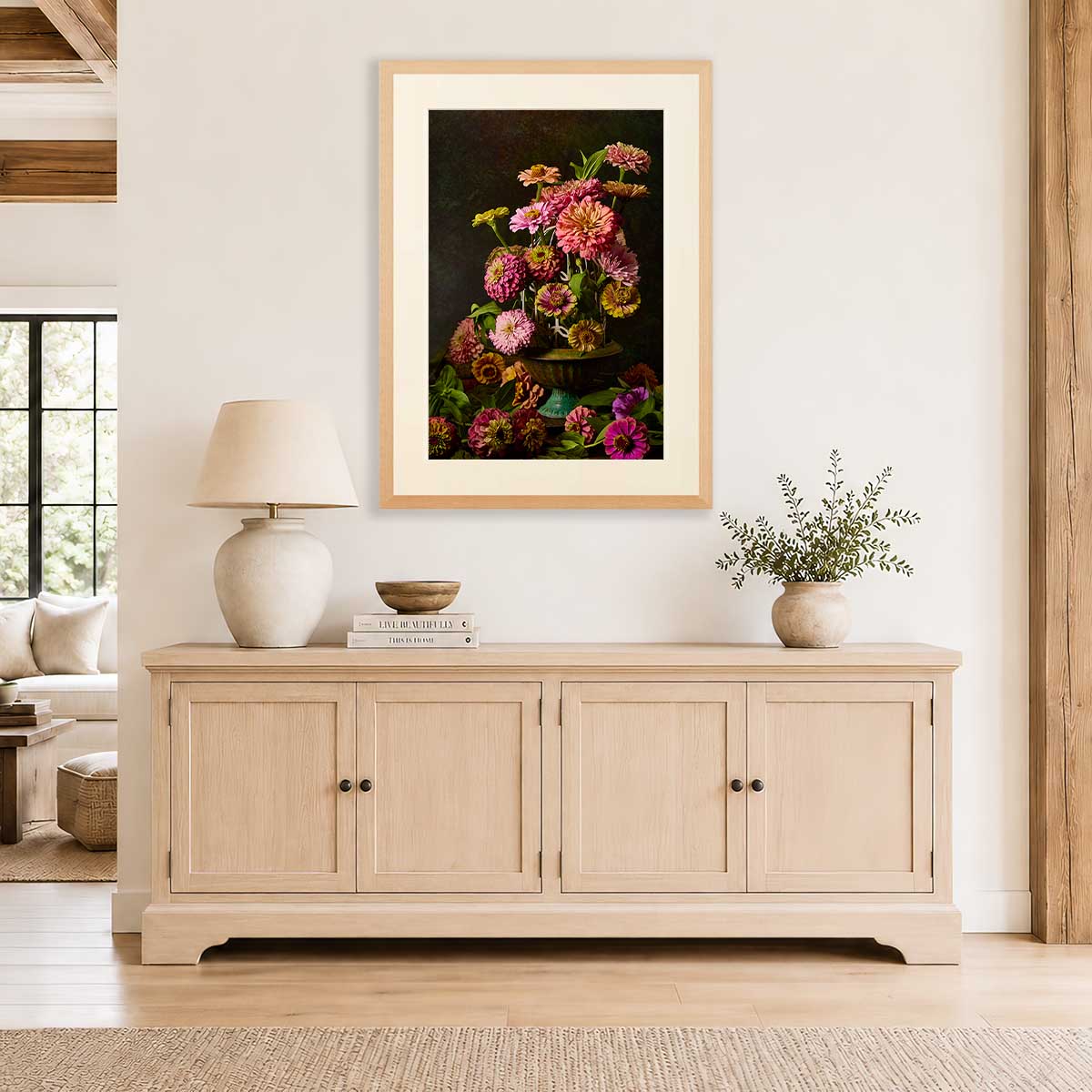 Petals In Flight | Zinnia Fine Art Print