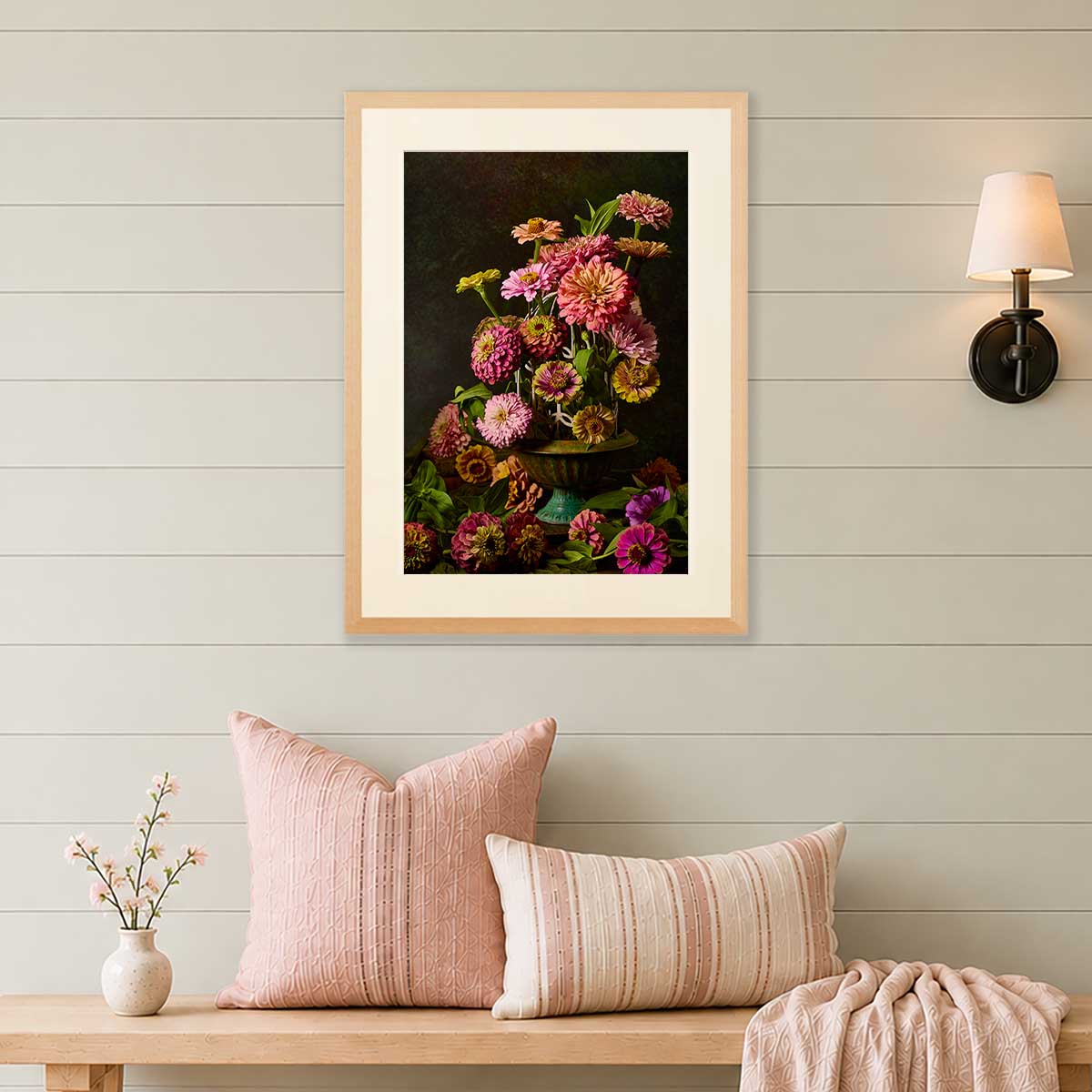 Petals In Flight | Zinnia Fine Art Print