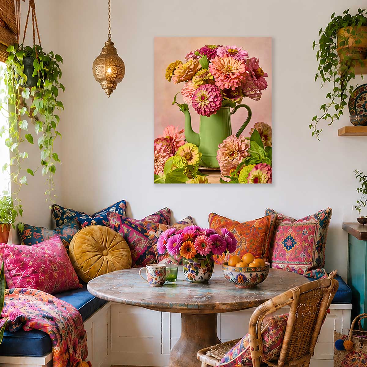 Steeping Beauty | Zinnia Wall Art Canvas