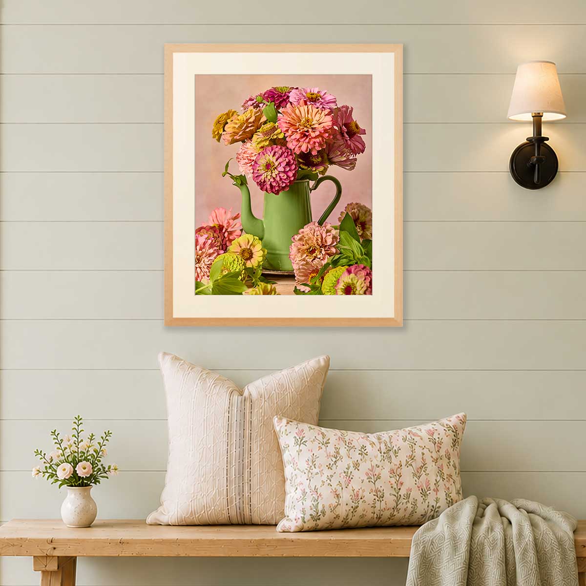Steeping Beauty | Zinnia Wall Art Print