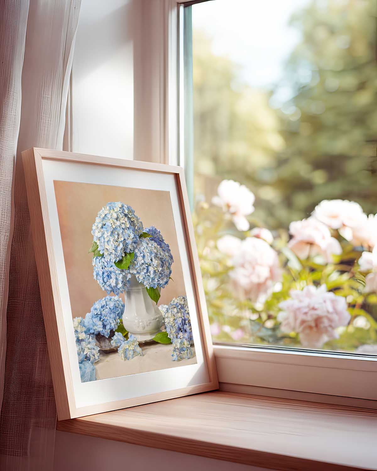 Dreaming of Something Blue | Hydrangea Wall Art Print