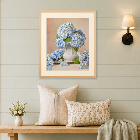 Dreaming of Something Blue | Hydrangea Wall Art Print