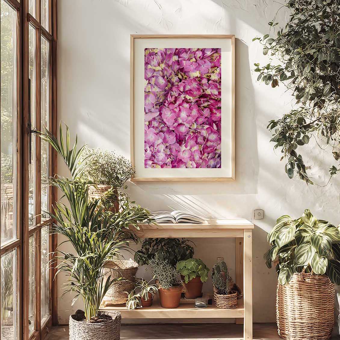 Purple Radiance | Hydrangea Wall Art Print