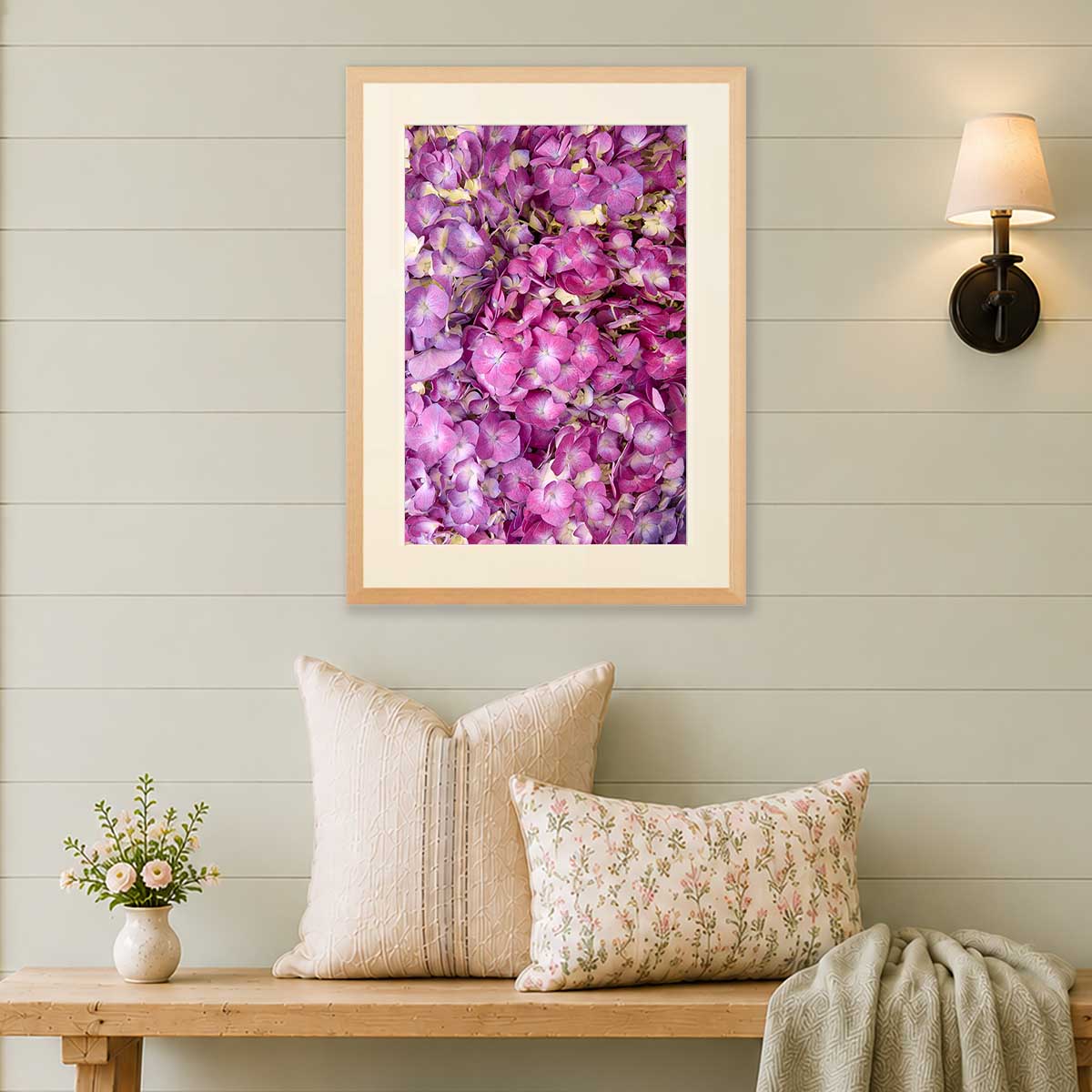 Purple Radiance | Hydrangea Wall Art Print