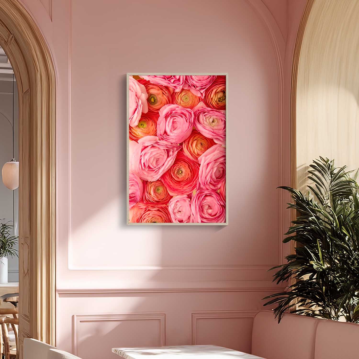 Layers of Love | Ranunculus Wall Art Canvas