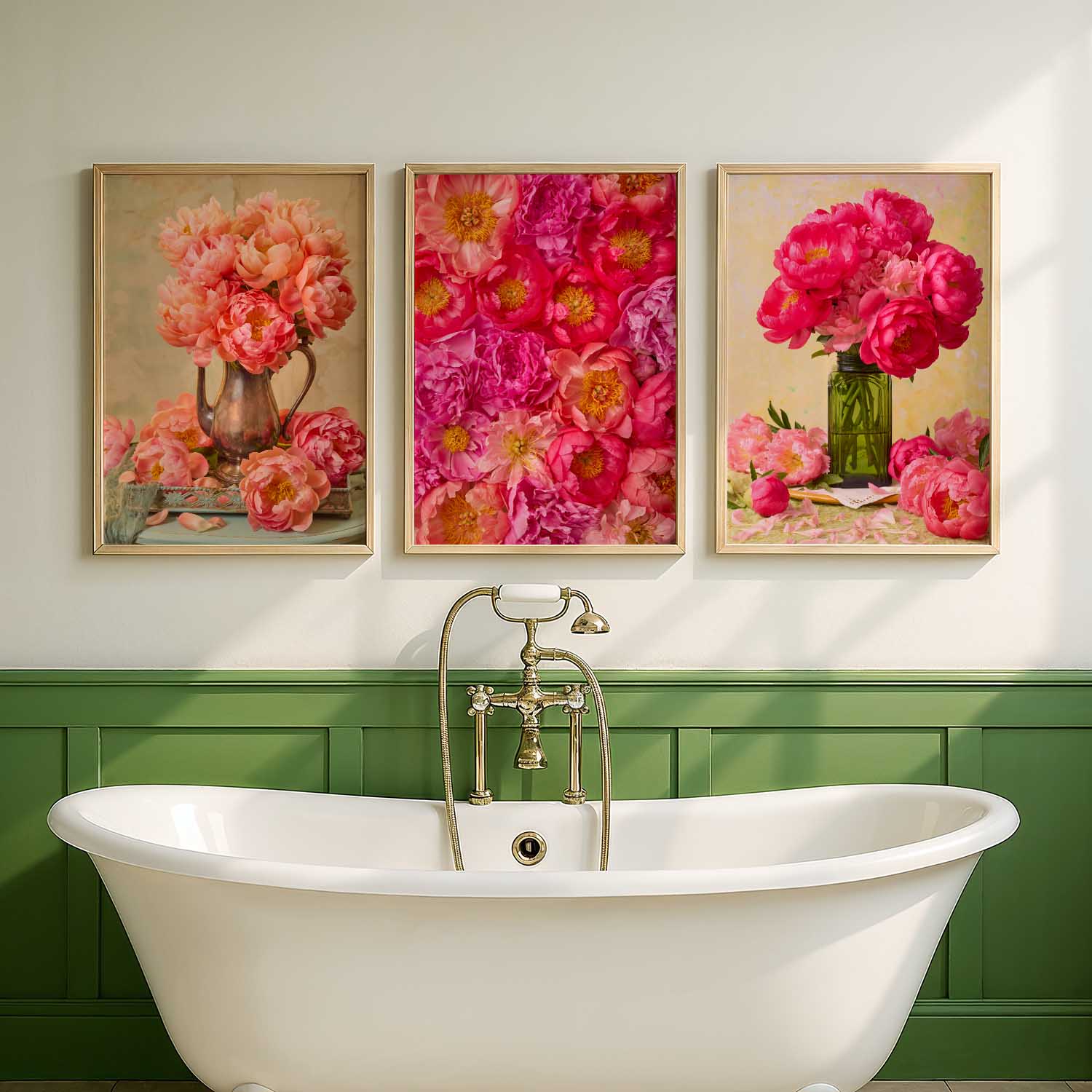 Peony Obsession - 3 Piece Wall Art Canvas Set