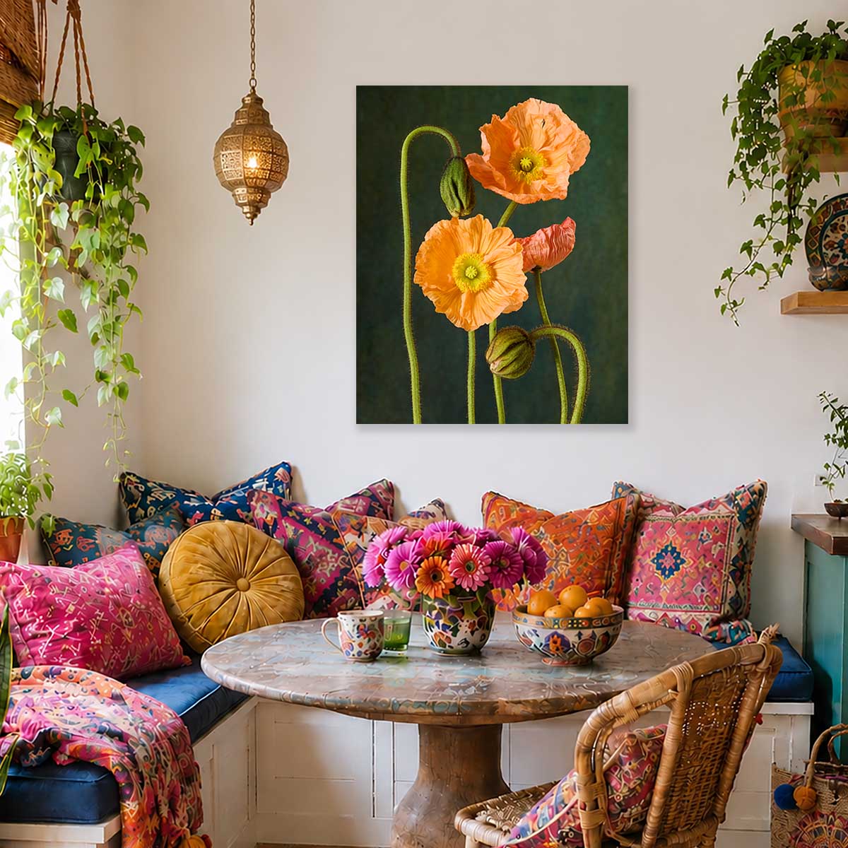 The Poppy Sisters | Wall Art Canvas