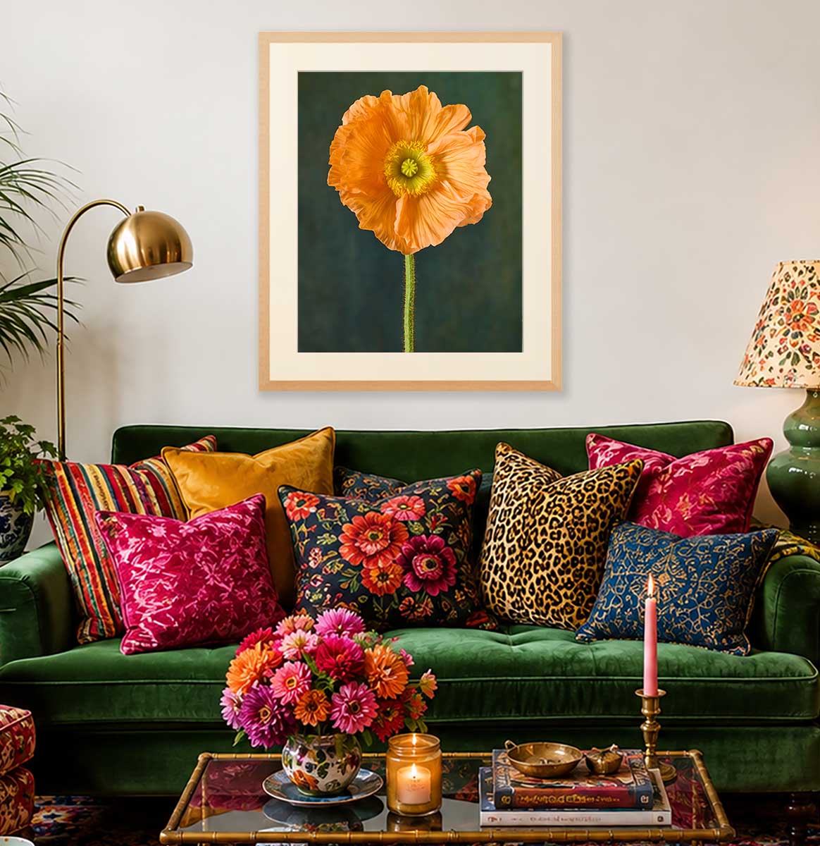 The Tuscan Poppy | Wall Art Print