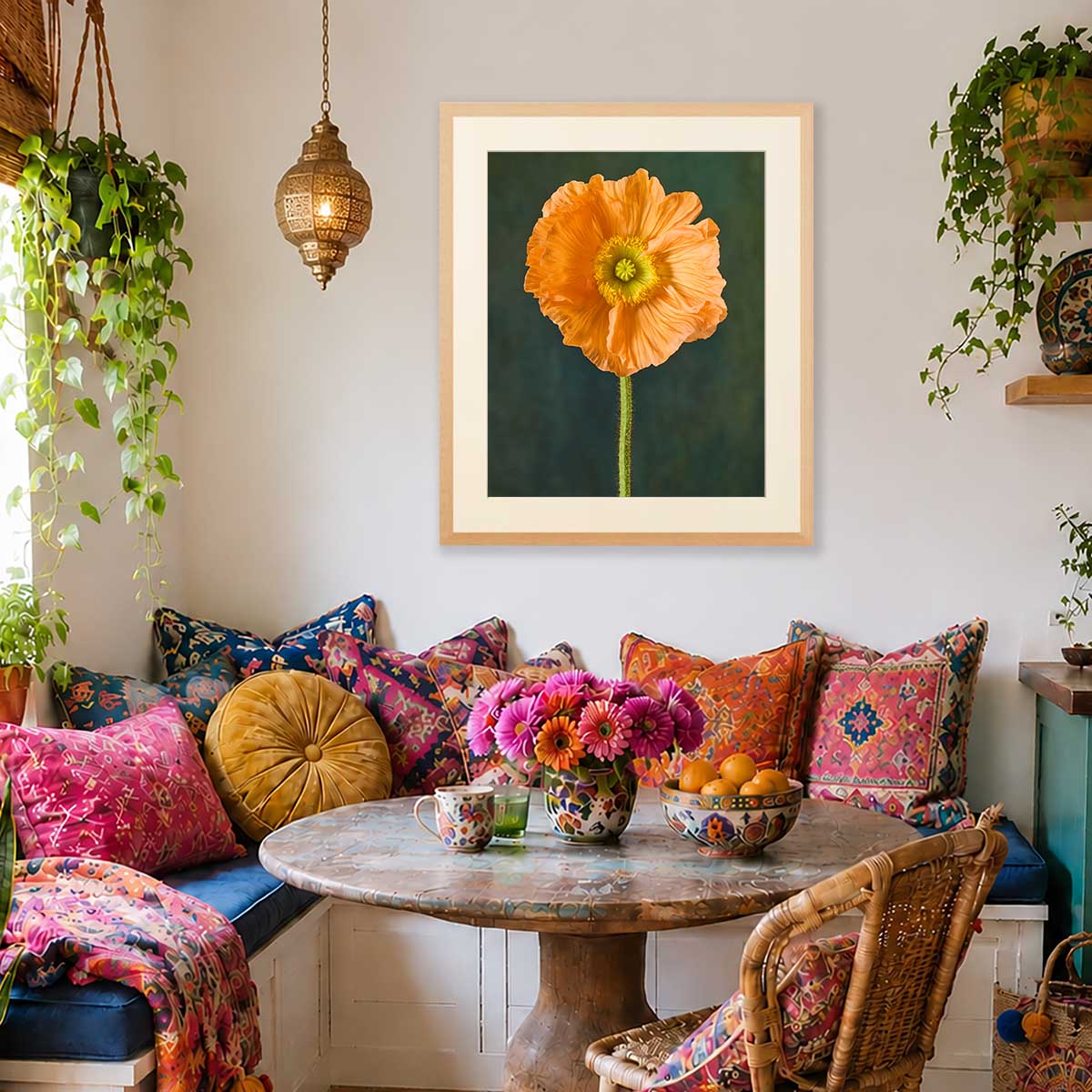 The Tuscan Poppy | Wall Art Print