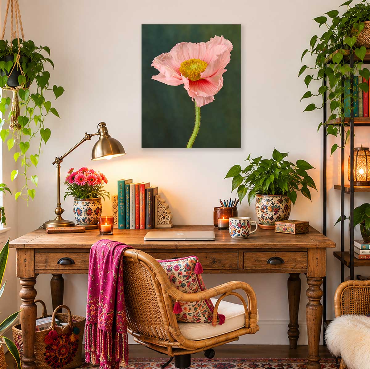 The Venetian Poppy | Wall Art Canvas