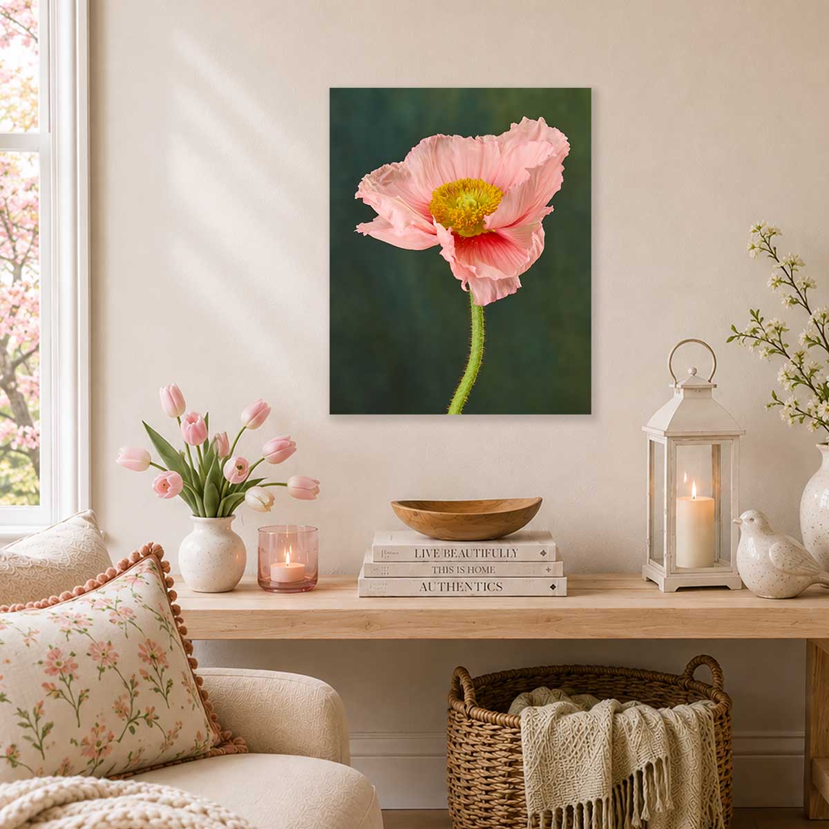 The Venetian Poppy | Wall Art Canvas