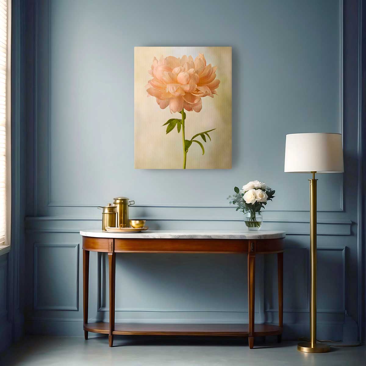 Coral Charm Peony Portrait 4