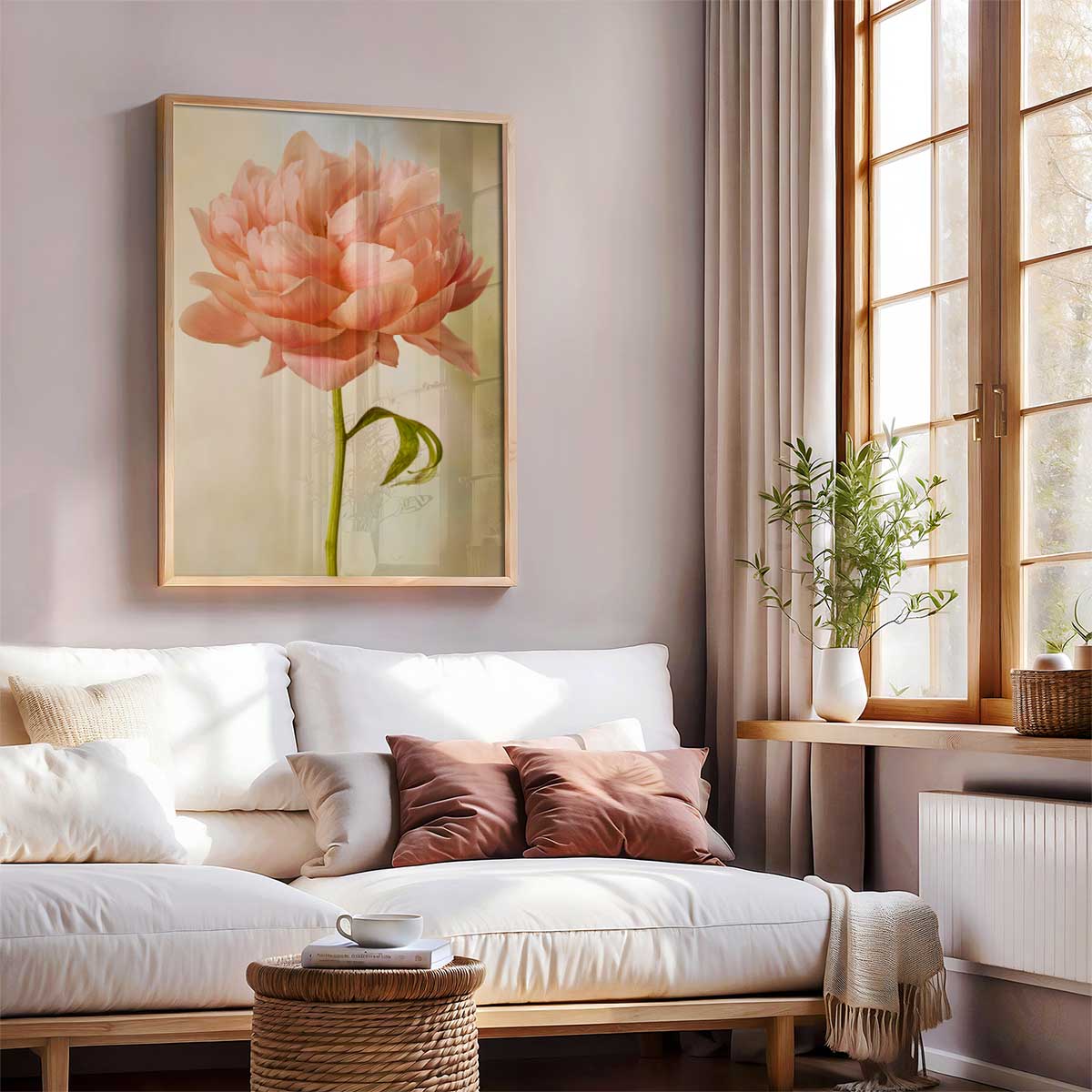 Coral Charm Peony Portrait 5