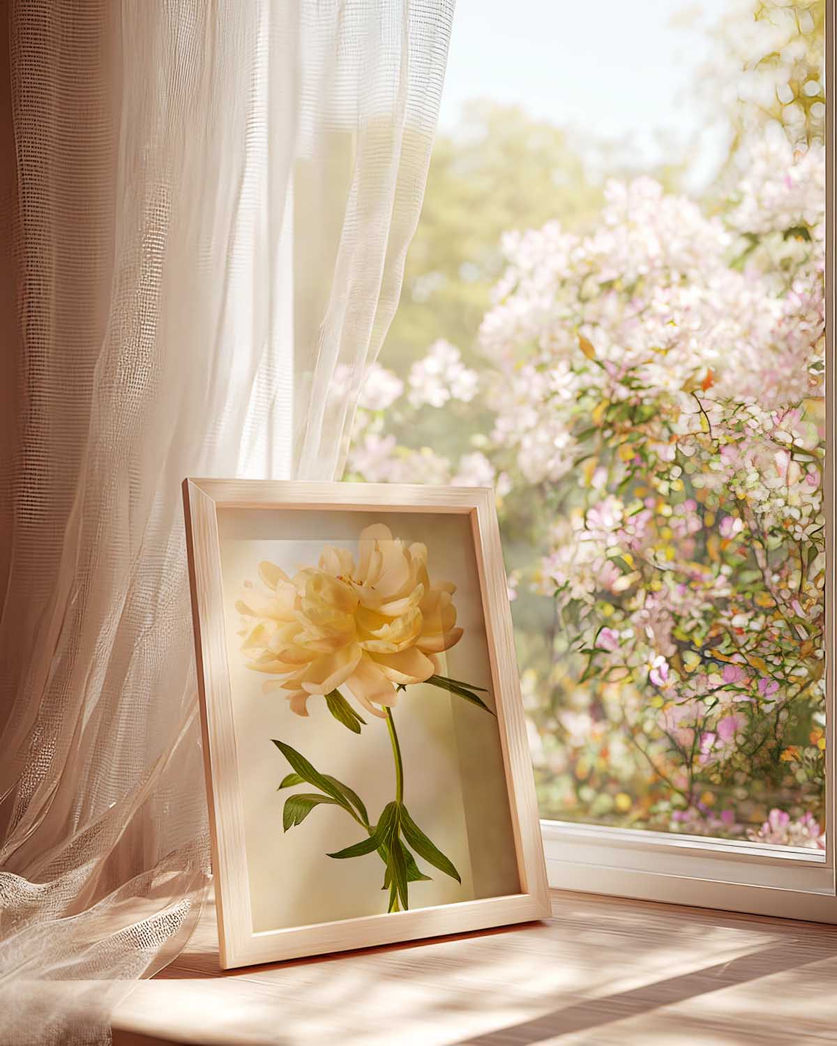Coral Charm Peony Portrait 6 | Wall Art Print