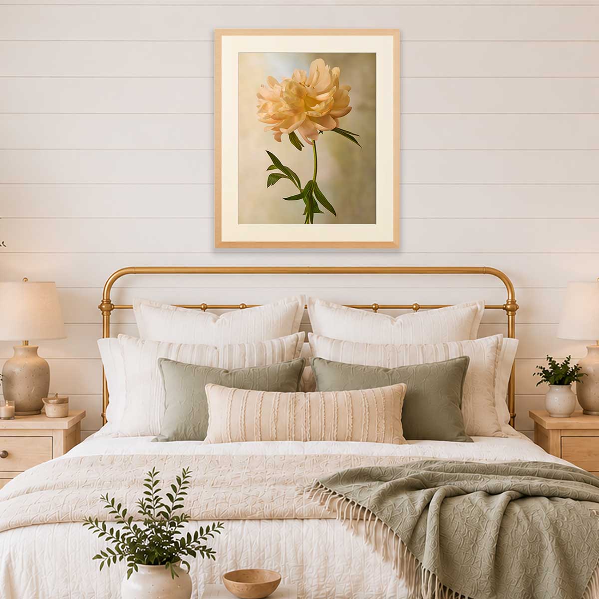 Coral Charm Peony Portrait 6 | Wall Art Print