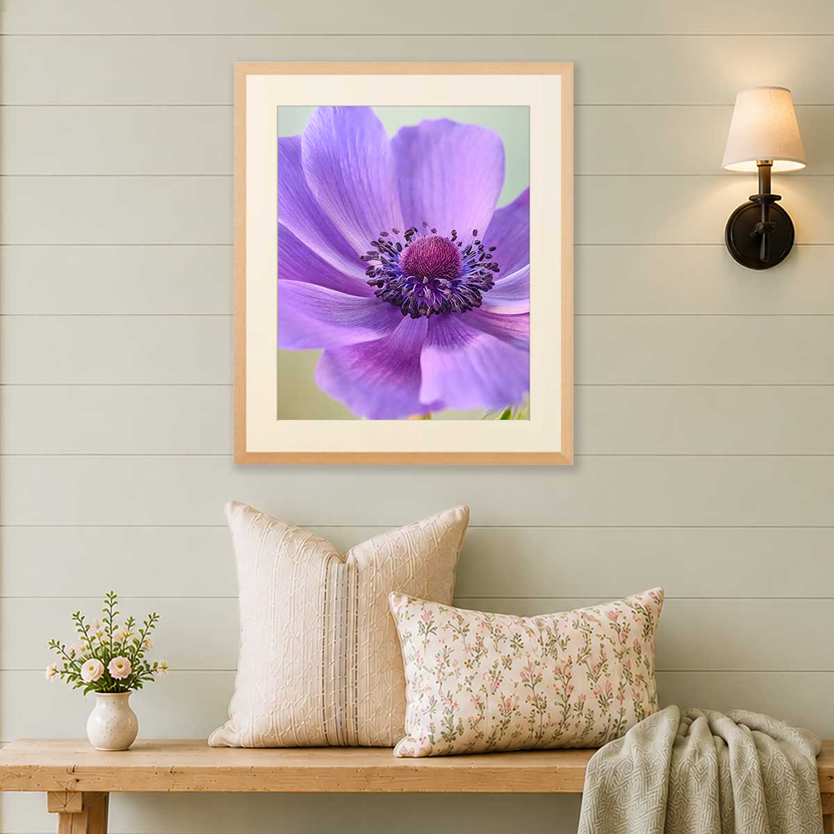 Purple Queen | Anemone Wall Art Print