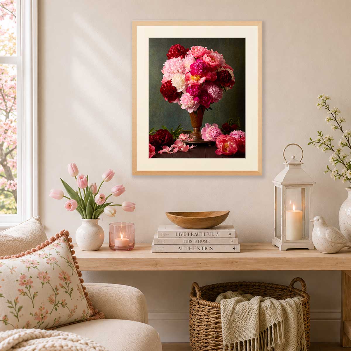 Passion In Bloom | Peony Wall Art Print