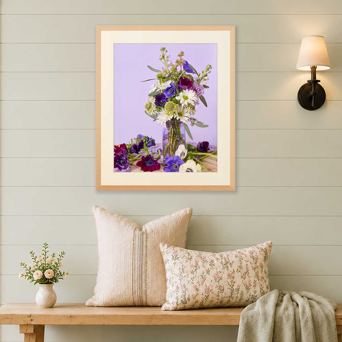Blooming Together Floral Wall Art Print