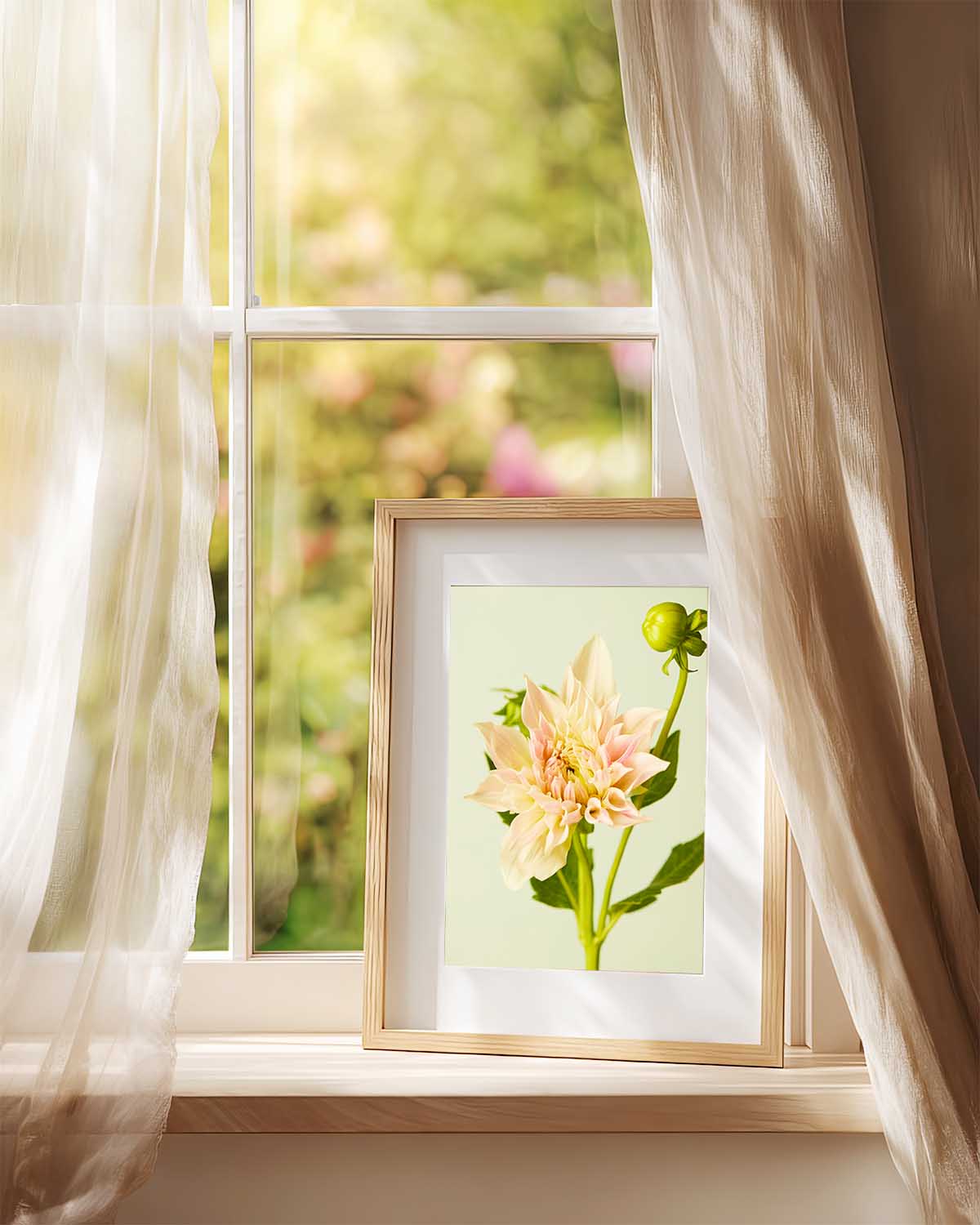 Peaches and Cream Dahlia