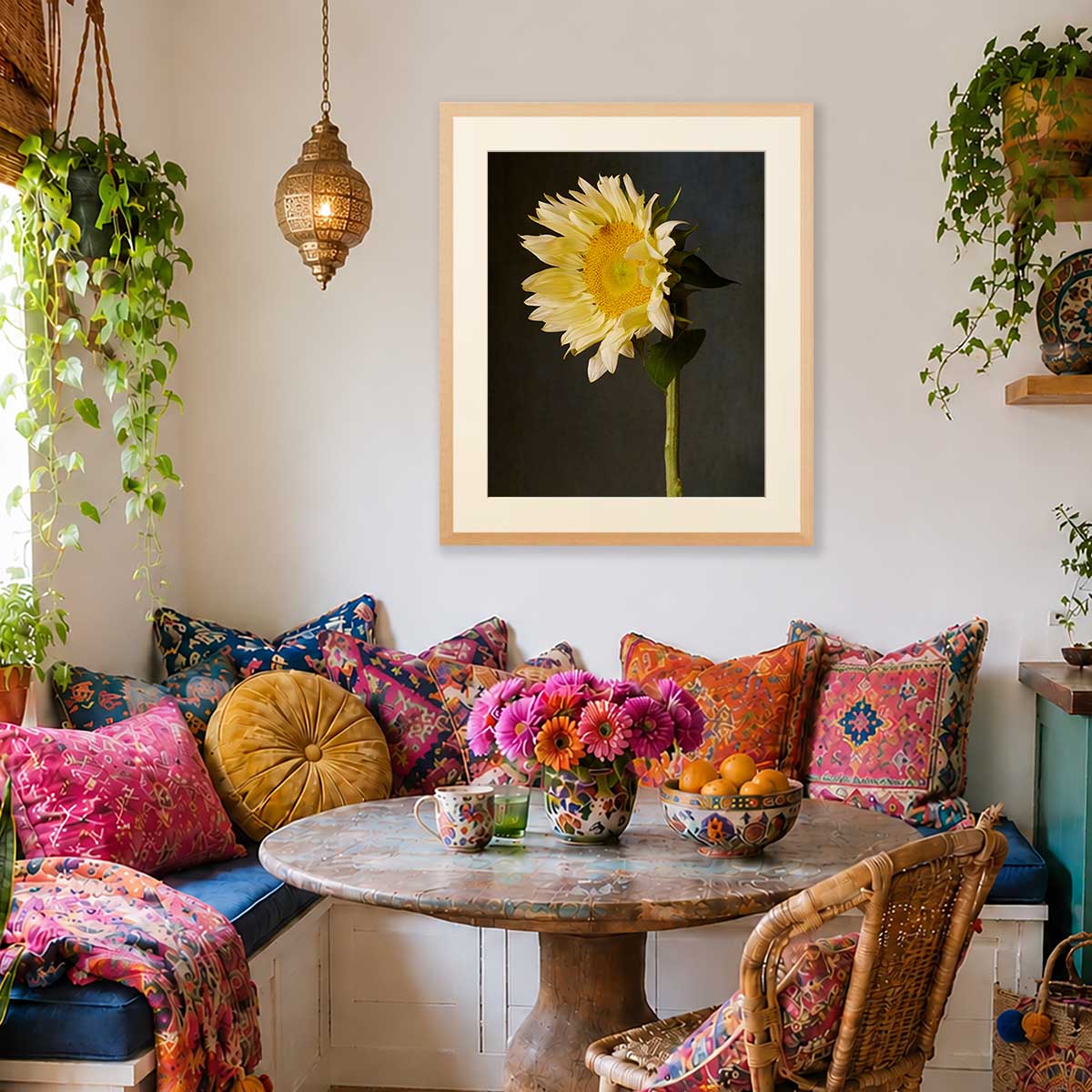 Sunny Attitude Sunflower Wall Art Print
