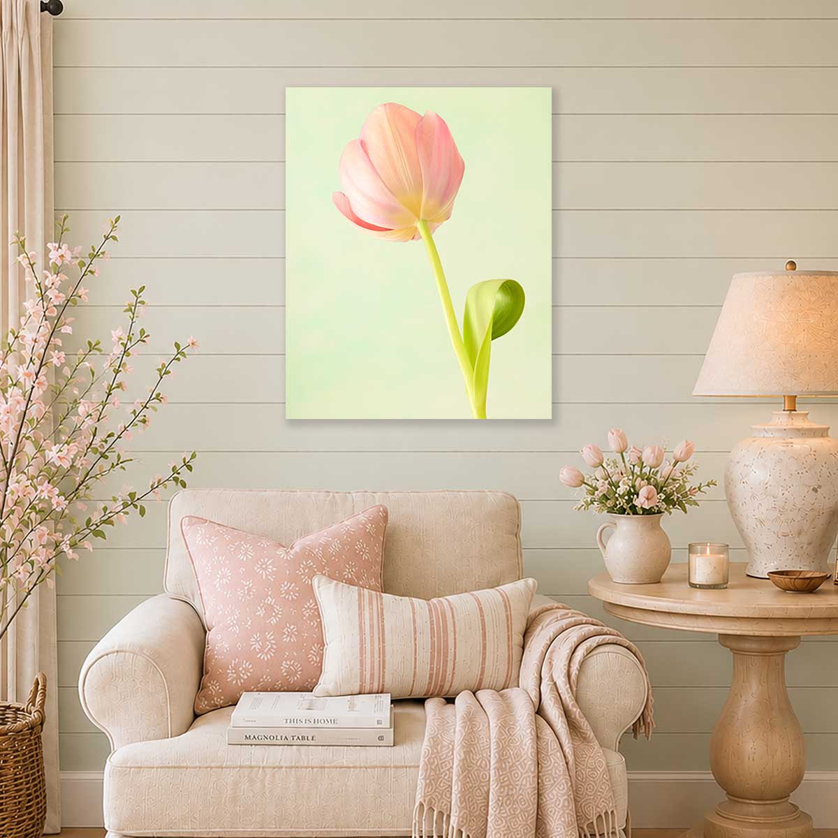 Petals Of Spring 1 Tulip Canvas Wall Art