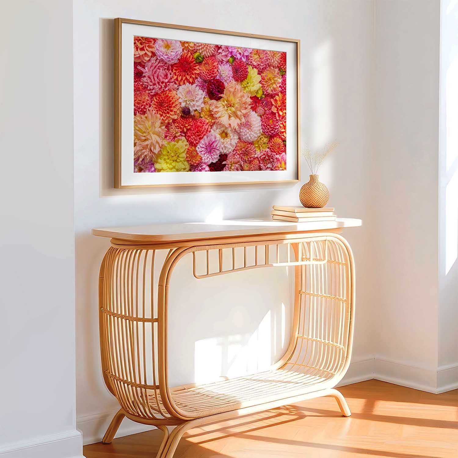 Blooming Radiance - Horizontal Dahlia Wall Art Print