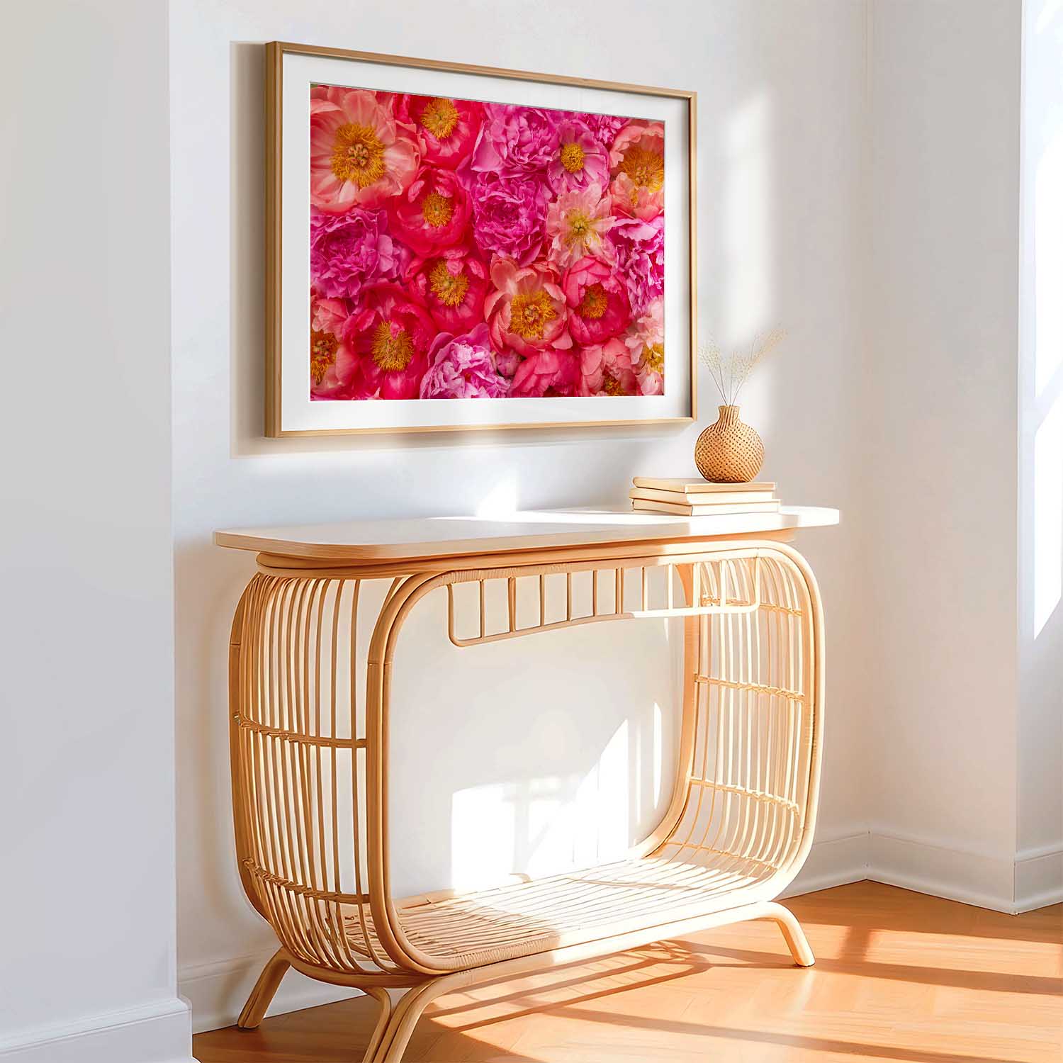 Radiant Dreams - Horizontal Peony Wall Art Print