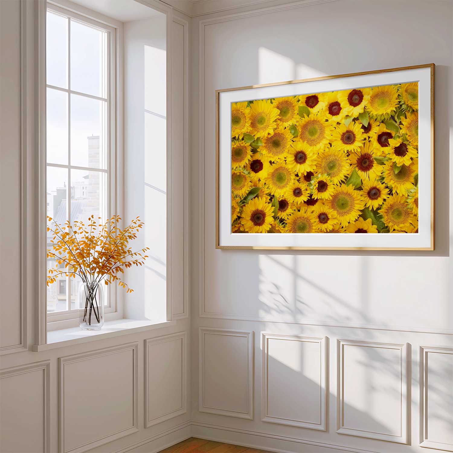 Eternal Summer - Horizontal Sunflower Floral Art Print
