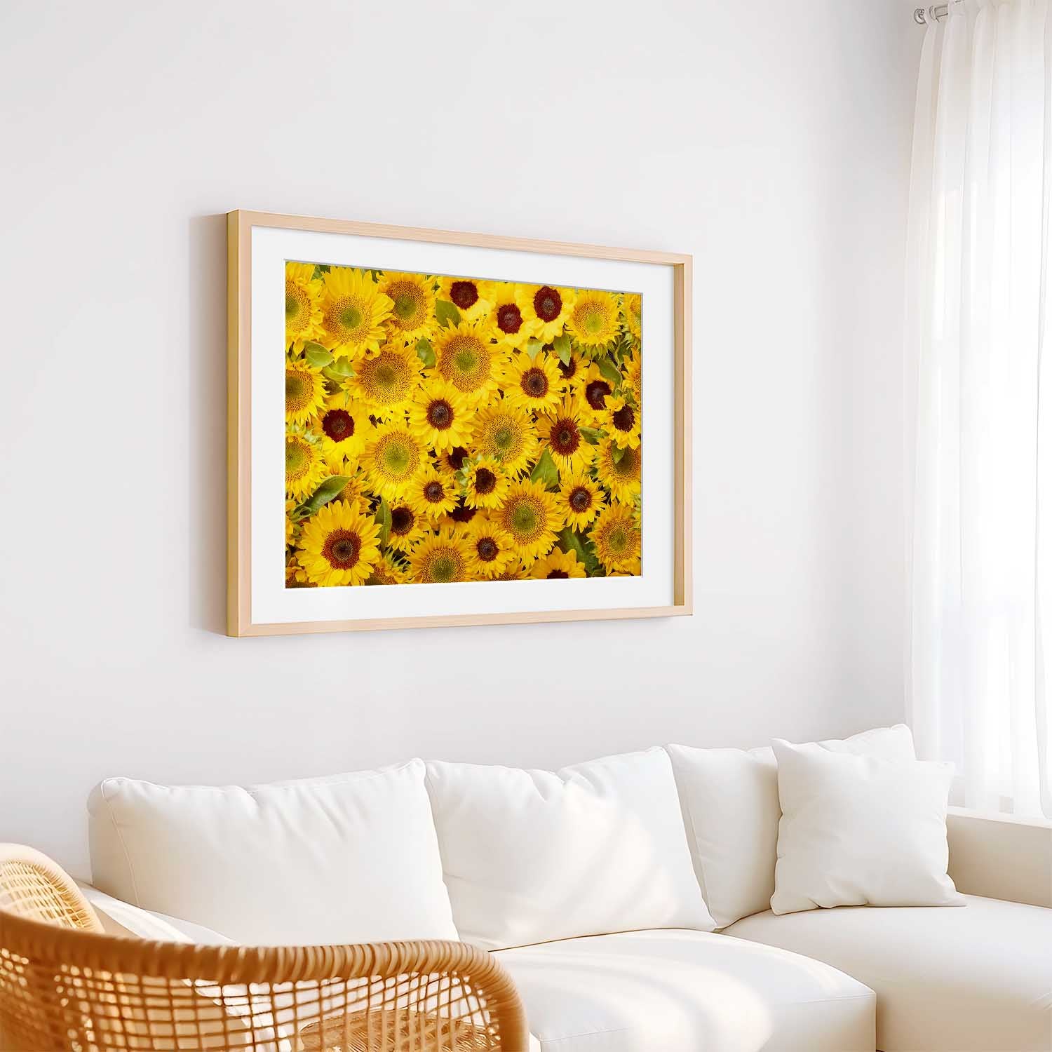 Eternal Summer - Horizontal Sunflower Floral Art Print