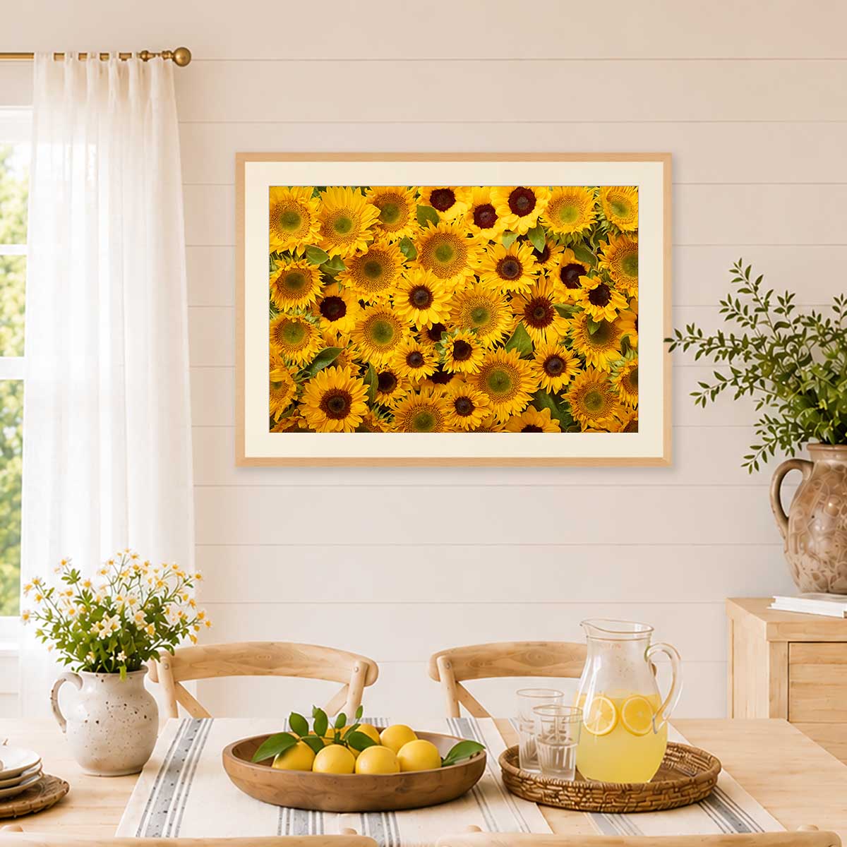 Eternal Summer - Horizontal Sunflower Floral Art Print