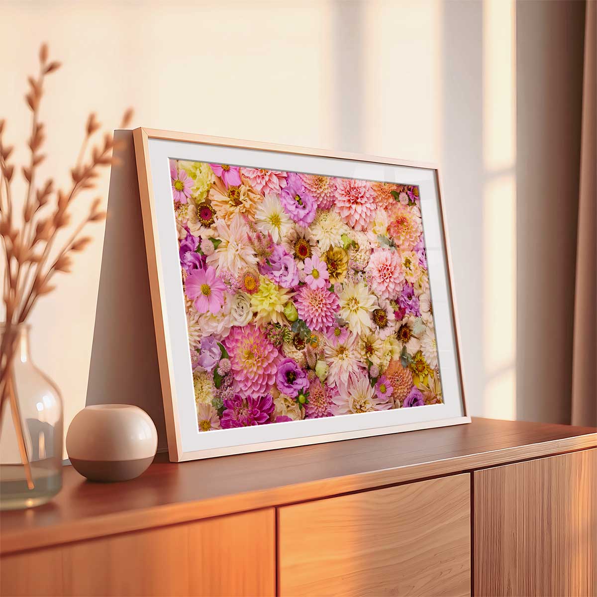 Summer's Romance - Horizontal Floral Wall Art Print