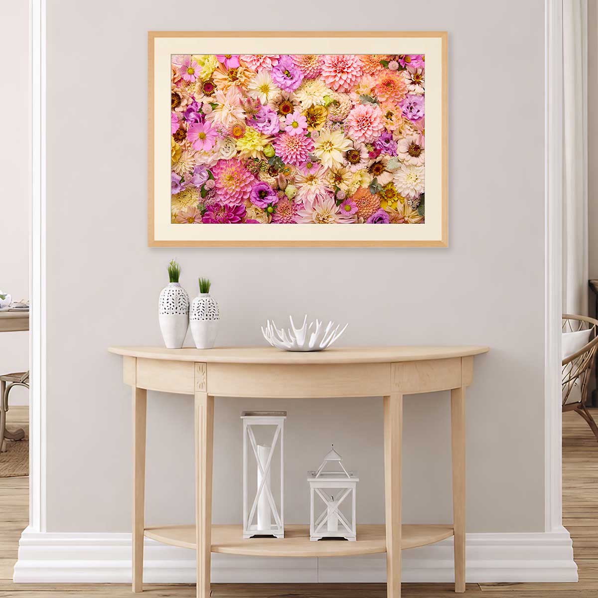 Summer's Romance - Horizontal Floral Wall Art Print