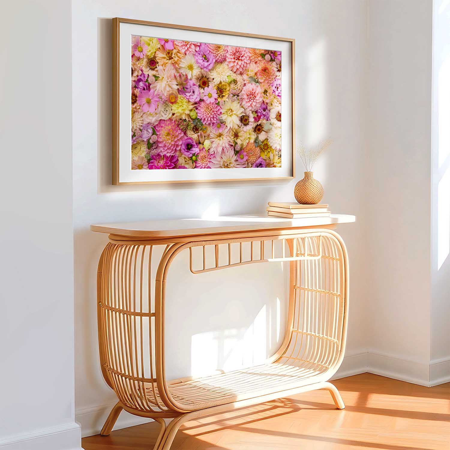 Summer's Romance - Horizontal Floral Wall Art Print