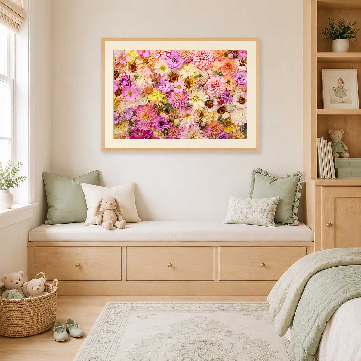 Summer's Romance - Horizontal Floral Wall Art Print