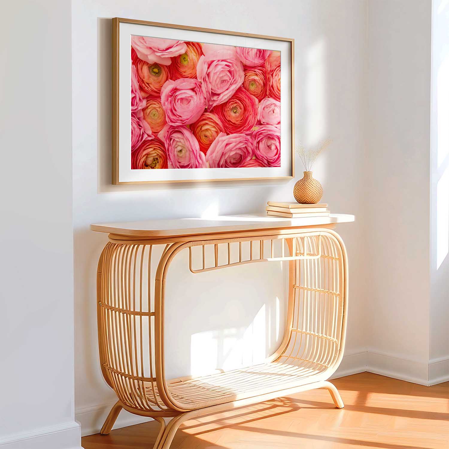 Layers Of Love - Horizontal Ranunculus Wall Art Print