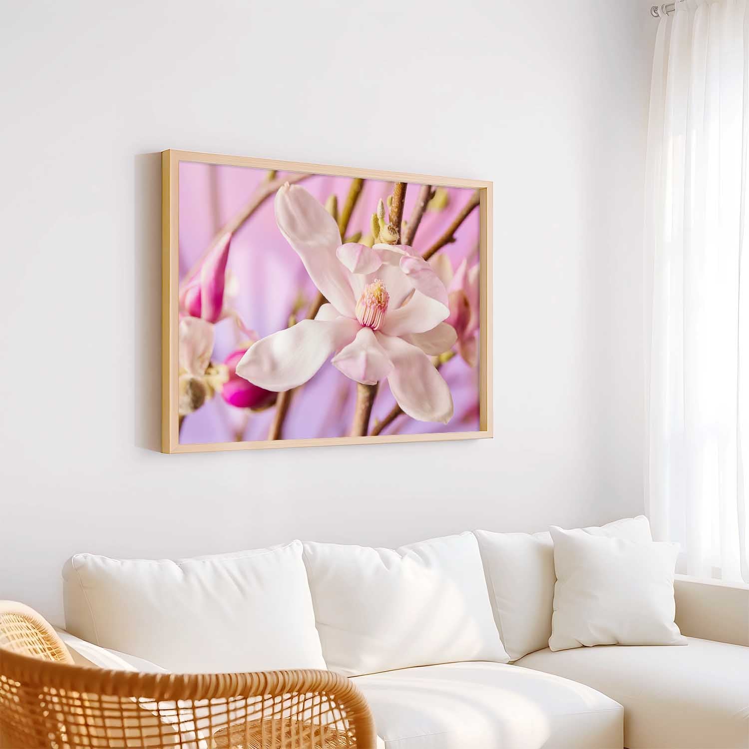 Magnolia Whisper Wall Art Canvas