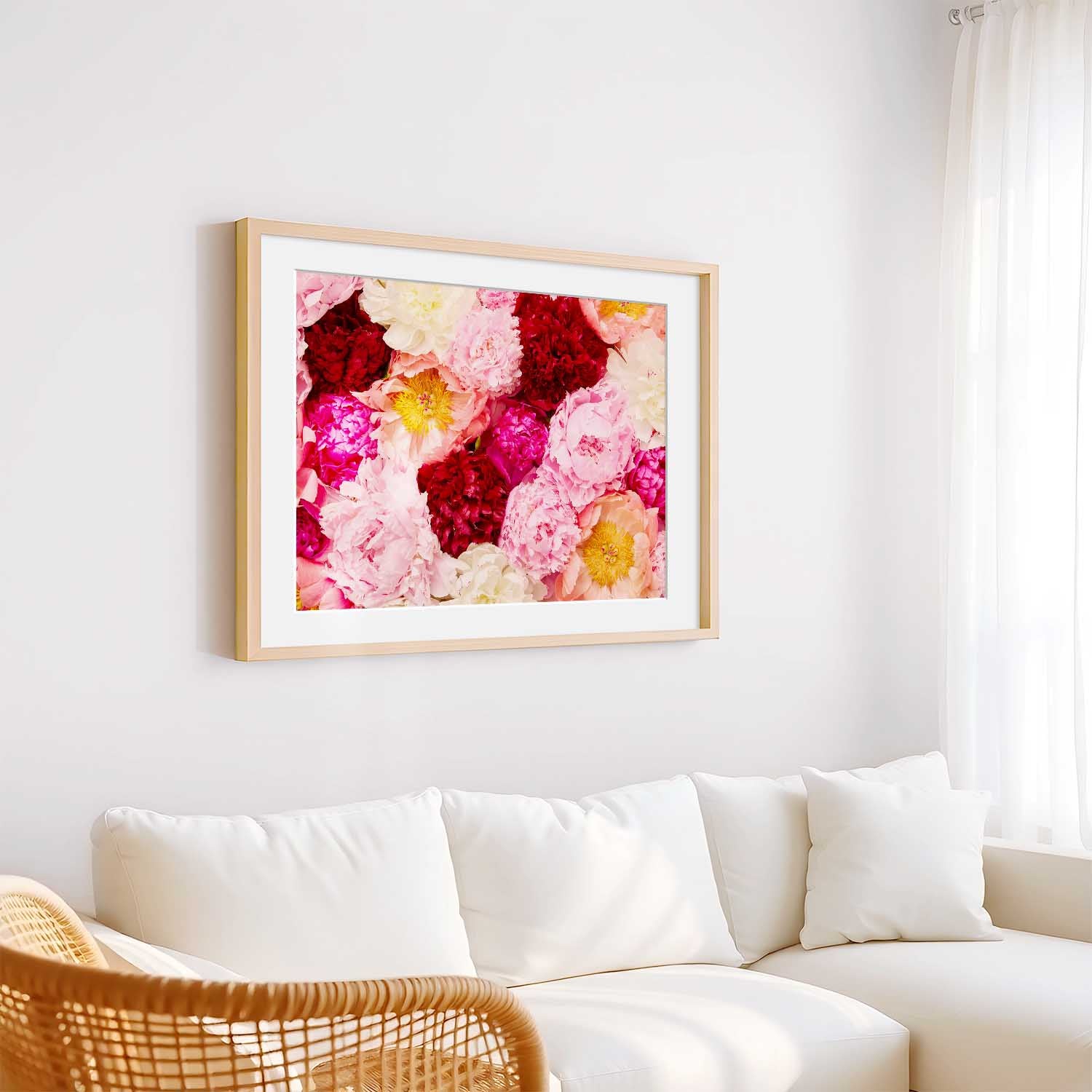 Peony Rhapsody - Horizontal Wall Art Print
