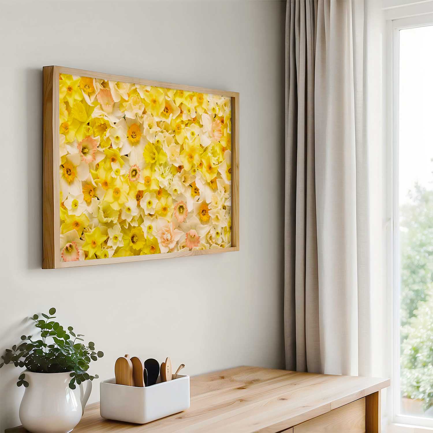 Daffodil Dreams Horizontal Wall Art Canvas