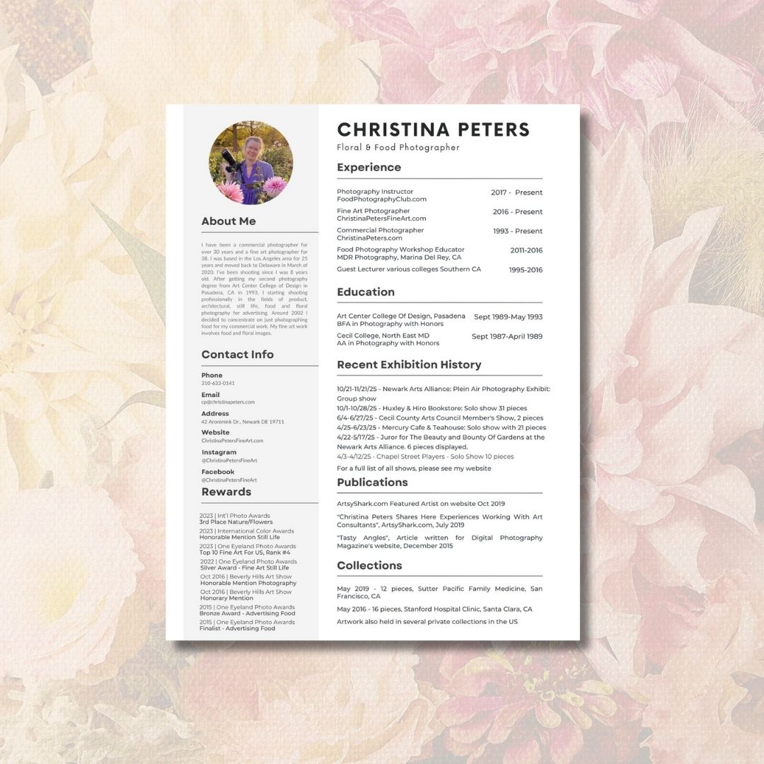 Christina Peters CV