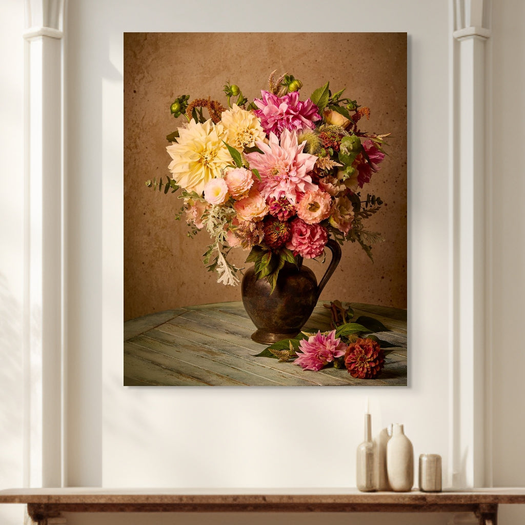 Dahlia Obsession Wall Art Canvas